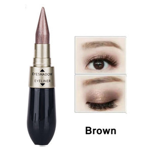 Open image in slideshow, 1 Pcs Double-end 2-in-1 Pearly Glimmer Waterproof Eyeshadow
